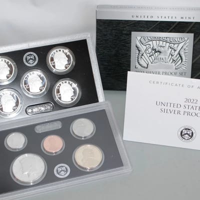 2022 S US Mint 10 Coin SILVER Proof Set One Owner!