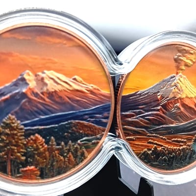 2026 2 Oz .999 Copper Angel of Liberty & Volcano  - additional view