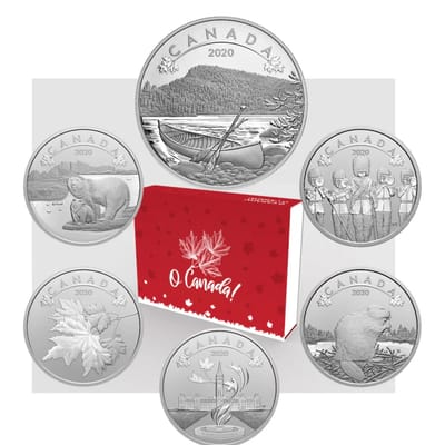 O Canada Series, 6 Coin Set $ Original & COA - additional view
