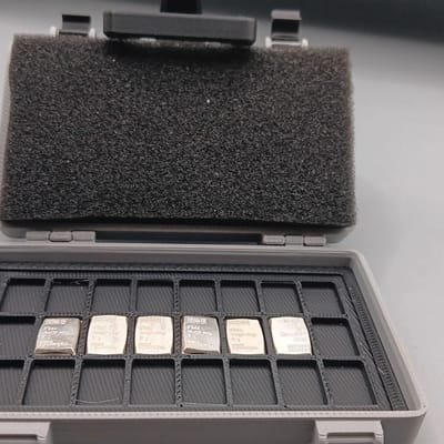 6g Silver Valcambi Bar Lot 6x 1-Gram "briefcase"