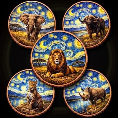 2026 African Big Five Starry Night Fusion 5 x 1 oz - additional view