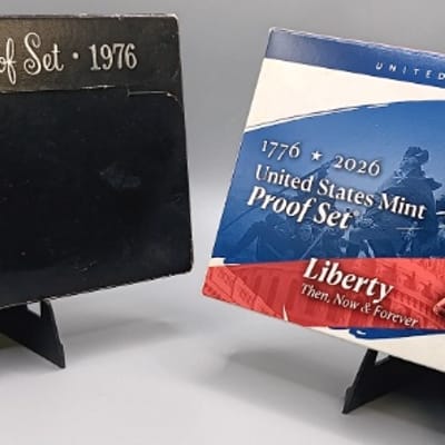1976 & 2026 US Mint Proof Set Lot Dual-Date OGP