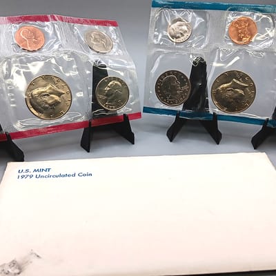 1979 US Mint Uncirculated Coin Set 12 Coins P & D 