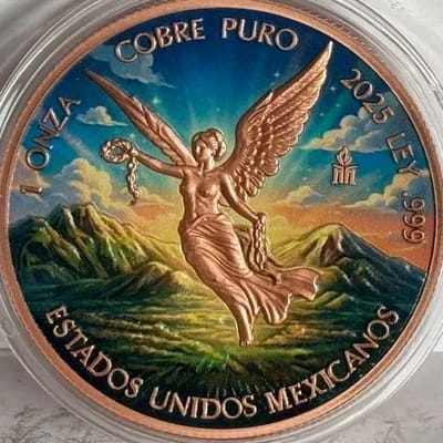 2025 Colorized Libertad 1 oz .999 Fine Copper