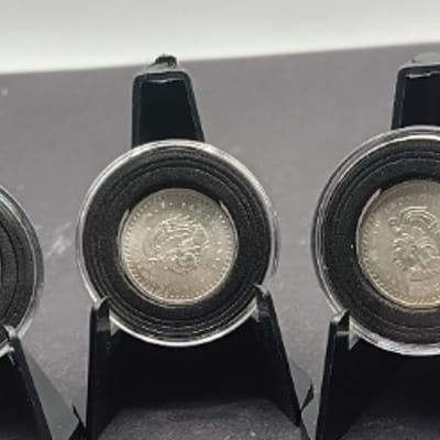 Lot of 5 Aztec 1/10 oz .999 Fine Silver Rounds
