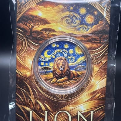 2026 African Big 5 Starry Night Fusion 1 oz LION 