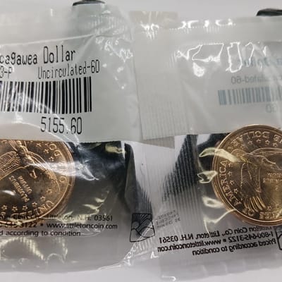 2 Coin Sacagawea Dollar Lot 2001-P 2003-P  BU! - additional view