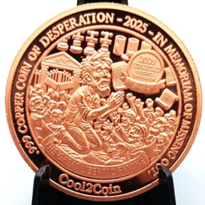 2025 Colorized Libertad .999 1oz Copper Round BU - additional view