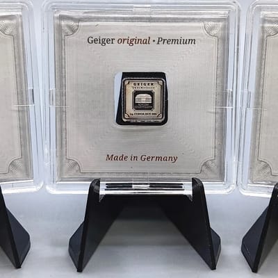 Geiger Premium Silver Bar In Assay 2x 5gram & 1g