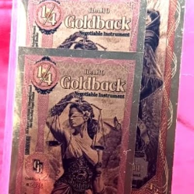 Lot of 3- 2026 Idaho Goldbacks 24K Fractionals - additional view