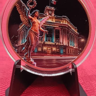 2026 Banco De Mexico Angel Colorized 1 oz Copper