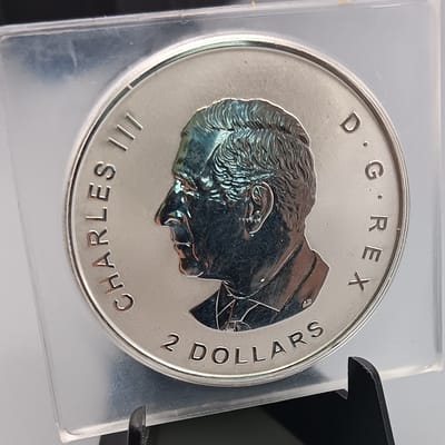 2024 Canada $2 Red Fox 3/4oz reverse proof Silver  - additional view