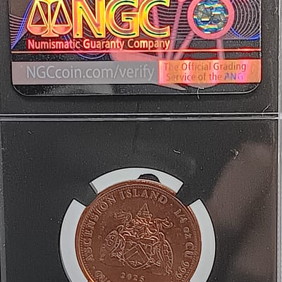 2025 Ascension 25C Sailing Ship 1/4 oz .999 Copper - additional view