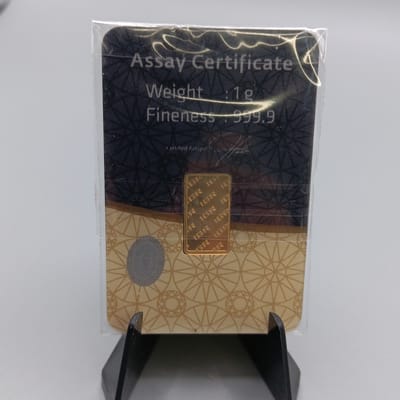 1 gram IGR .9999 Fine Gold Bar - Istanbul Carded - additional view