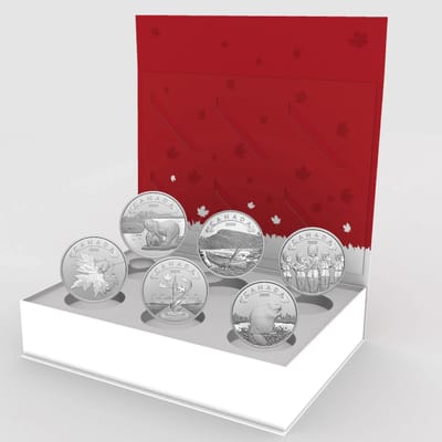 O Canada Series, 6 Coin Set $ Original & COA