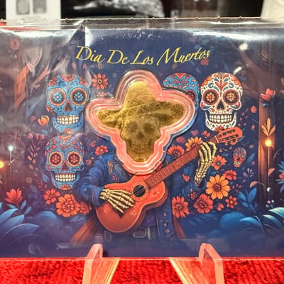 2026 Liberia 1/1000th Gold Carded Dia De Los Muert