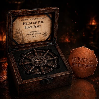 COMING SOON! 10oz Copper Helm of the Black Pearl