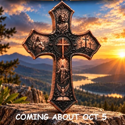 COMING!  2026 Life of Christ 5 oz Copper Cross 3-D