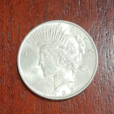 1923-P Peace Dollar Coin 90% Silver Luster! (E)