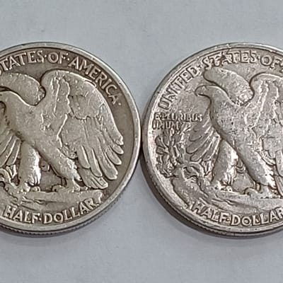 1943-P-S Walking Liberty Half Dollars 90% Silver - additional view