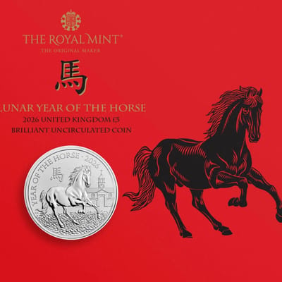 Lunar Year of the Horse 2026 UK £5 BU Coin
