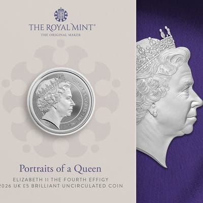 Elizabeth II The Fourth Effigy 2026 UK £5 Coin BU