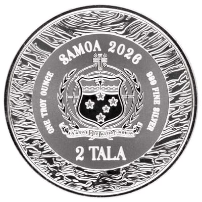 2026 Mermaid Under the Sea 1oz Silver Coin .999 BU - additional view