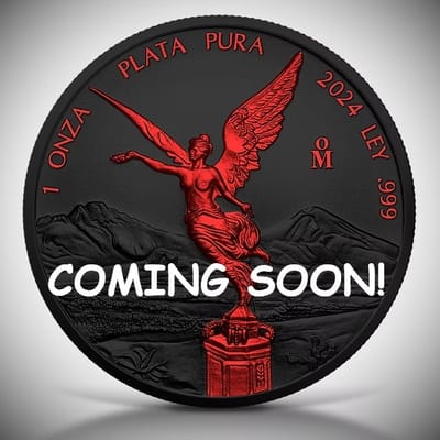 COMING! Libertad 1 oz Silver Black Platinum Fire