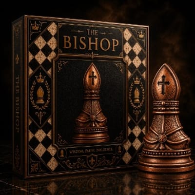 COMING SOON! 5 oz Copper The Bishop Chess Piece