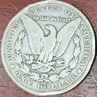 1890-CC Morgan Dollar 90% Silver Coin - additional view