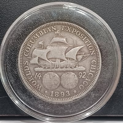 1893 Columbian Expo Silver Half Dollar 90% - additional view