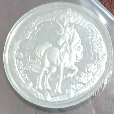 1/2 oz Silver Coin 2024 Fiji Unicorn Scottsdale BU