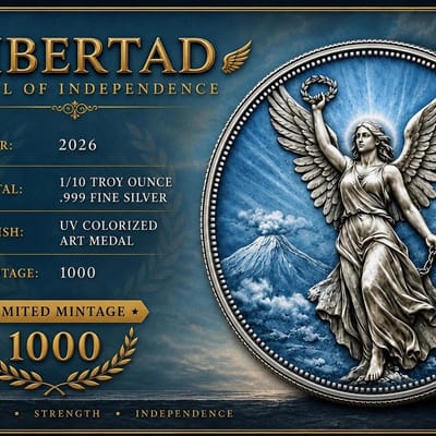 Blue Angel of Independence 1/10 oz. Silver Round
