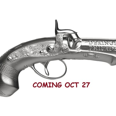 COMING SOON! 2026 Deringer Gun 1 oz Silver Antique