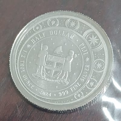 1/2 oz Silver Coin 2024 Fiji Unicorn Scottsdale BU - additional view