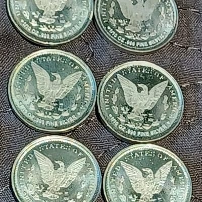 1/10oz Silver Round Morgan Design Highland Mint BU - additional view