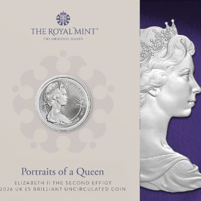 2026 Elizabeth II The Second Effigy UK £5 Coin BU