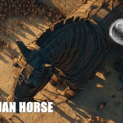 1/500 oz. Platinum Liberian Coin 2026 Trojan Horse