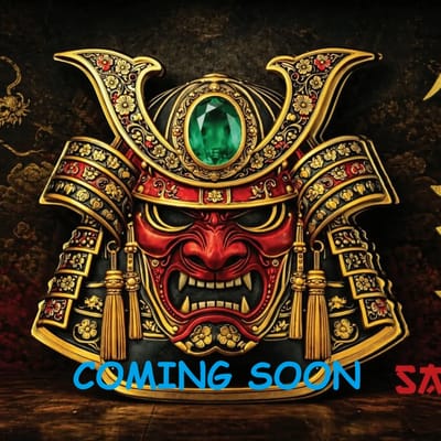 COMING SOON! XL Bushido Samurai Mask 1/000 oz Gold