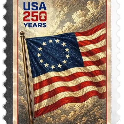 1/10 oz. Silver Bar 2026 USA 250 Flag Scottsdale - additional view