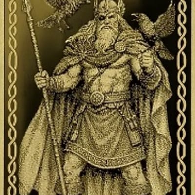 Gods of Germania Odin 1/100 oz Gold PROOF .9999