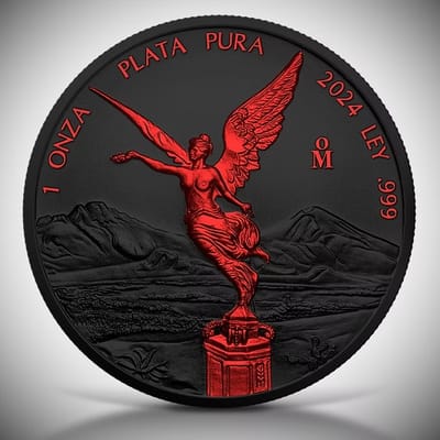 COMING! Libertad 1 oz Silver Black Platinum Fire - additional view