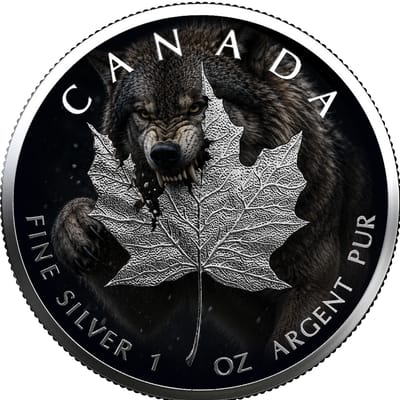 1 oz. Silver Maple Leaf Coin 2026 TIMBER WOLF - additional view