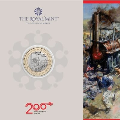 200 Years of the Modern Railway 2025 BU Coin UK £2
