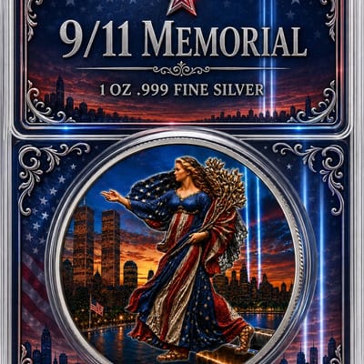 COMING SOON! 2026 Colorized 1oz Silver Eagle 9/11