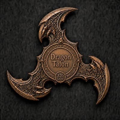 Dragon Talon 5g .999 Copper Shaped Collectible - additional view