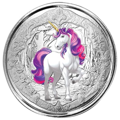 2024 Fiji Unicorn VELORIA 1 oz Silver Coin Color
