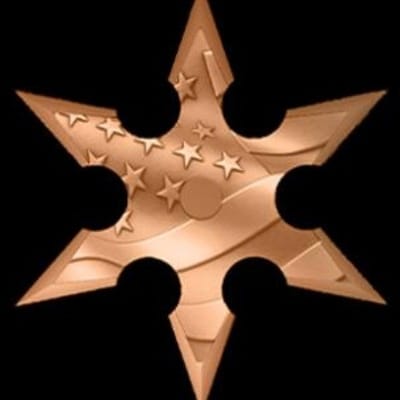 Ninja Throwing Star 5g Copper Limited Edition