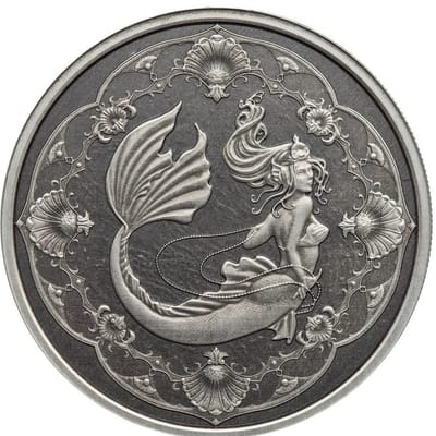 2022 Mermaid Princess of the Seas 1 oz Silver Coin