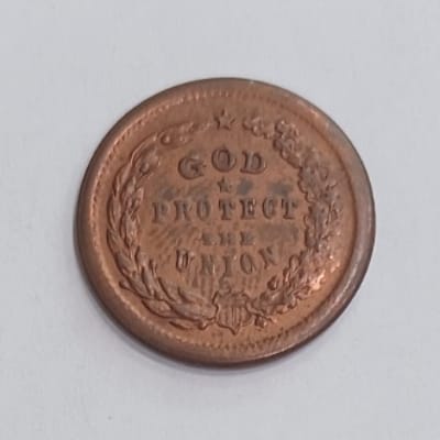 1863 Civil War Token God Protect the Union - additional view